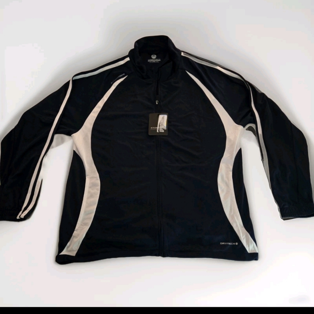 STORMTECH Performance MENS Training Jacket SAJ200 Blac/White Mens 2XL- NWT